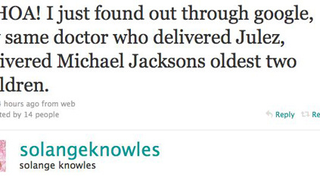 Solange Knowles Has The Same OBGYN As Michael Jackson